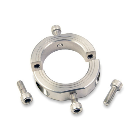 RULAND Mountable Collar, 2pc Clamp, Bore 1.0000", Stainless Steel, OD 45mm OF-MSP-16E-SS